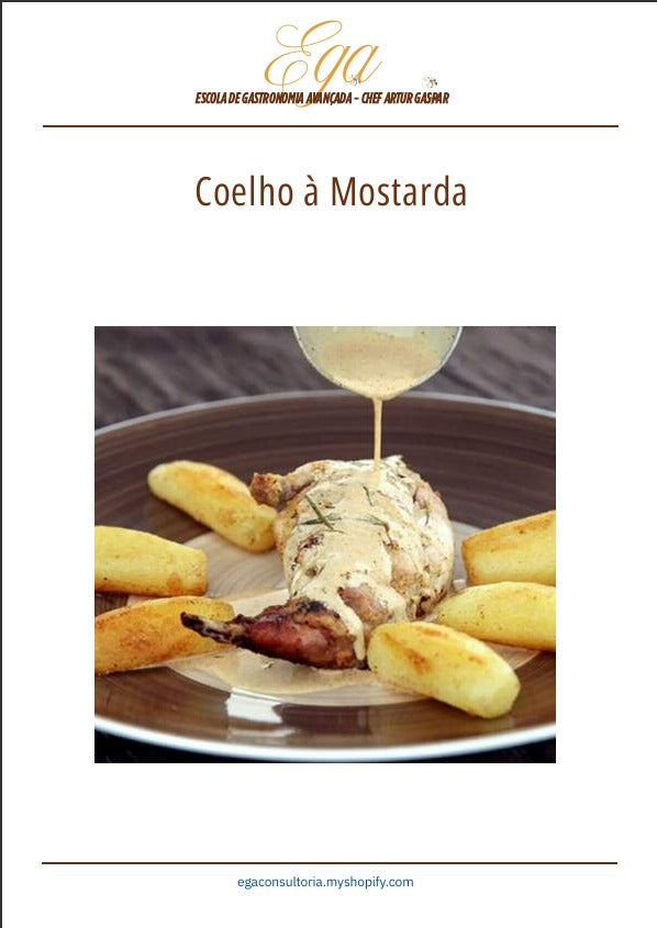 Coelho à Mostarda - 30 reais (BRL R$) corresponde a mais ou menos 5 €