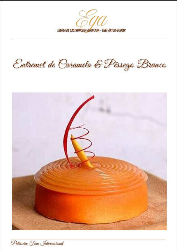 Entremet de Caramelo & Pêssego Branco
