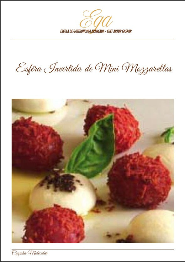 Esféra Invertida de Mini Mozzarellas
