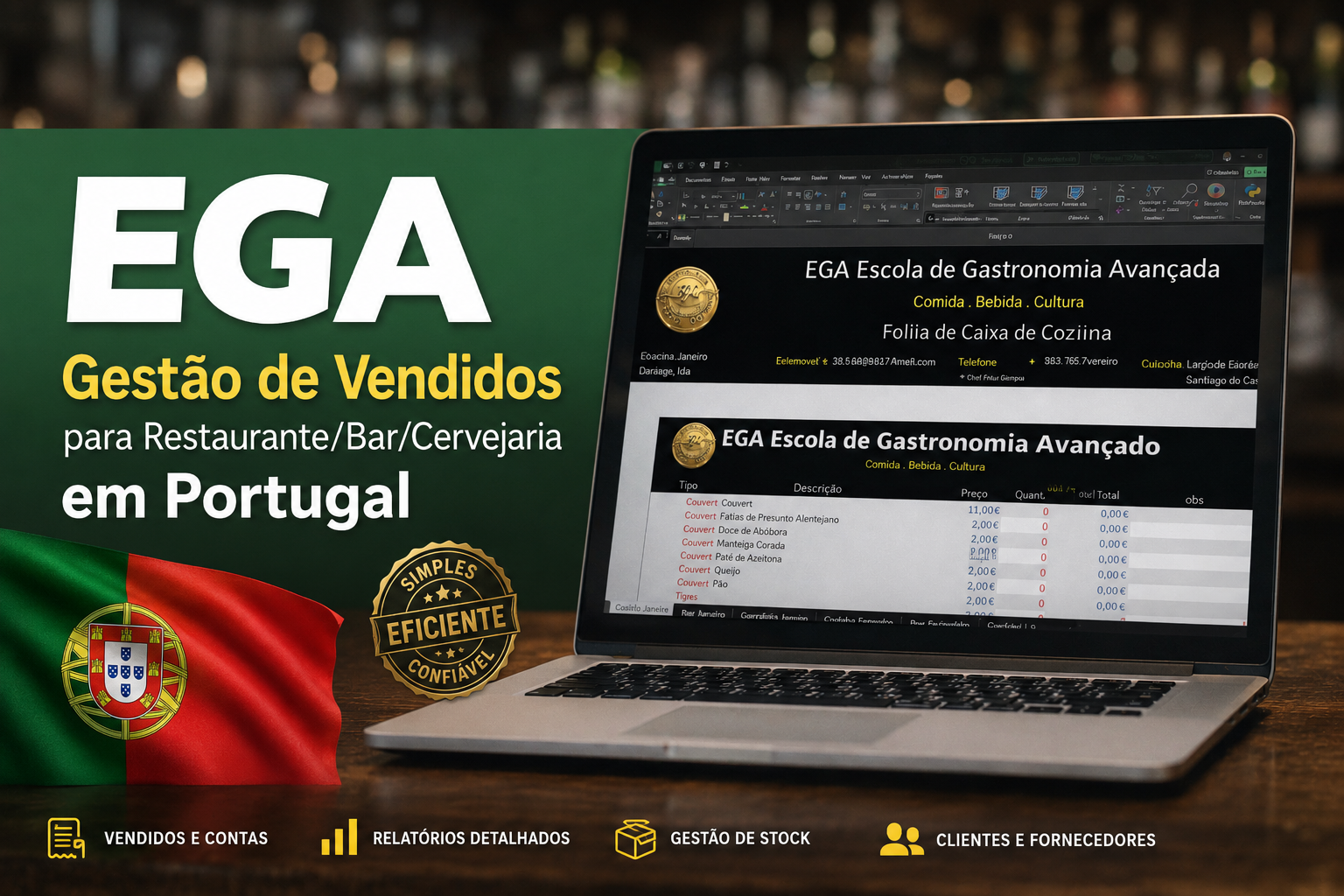 G EGA Consultoria Portugal 24,96  / 150 Reais (Brasil)