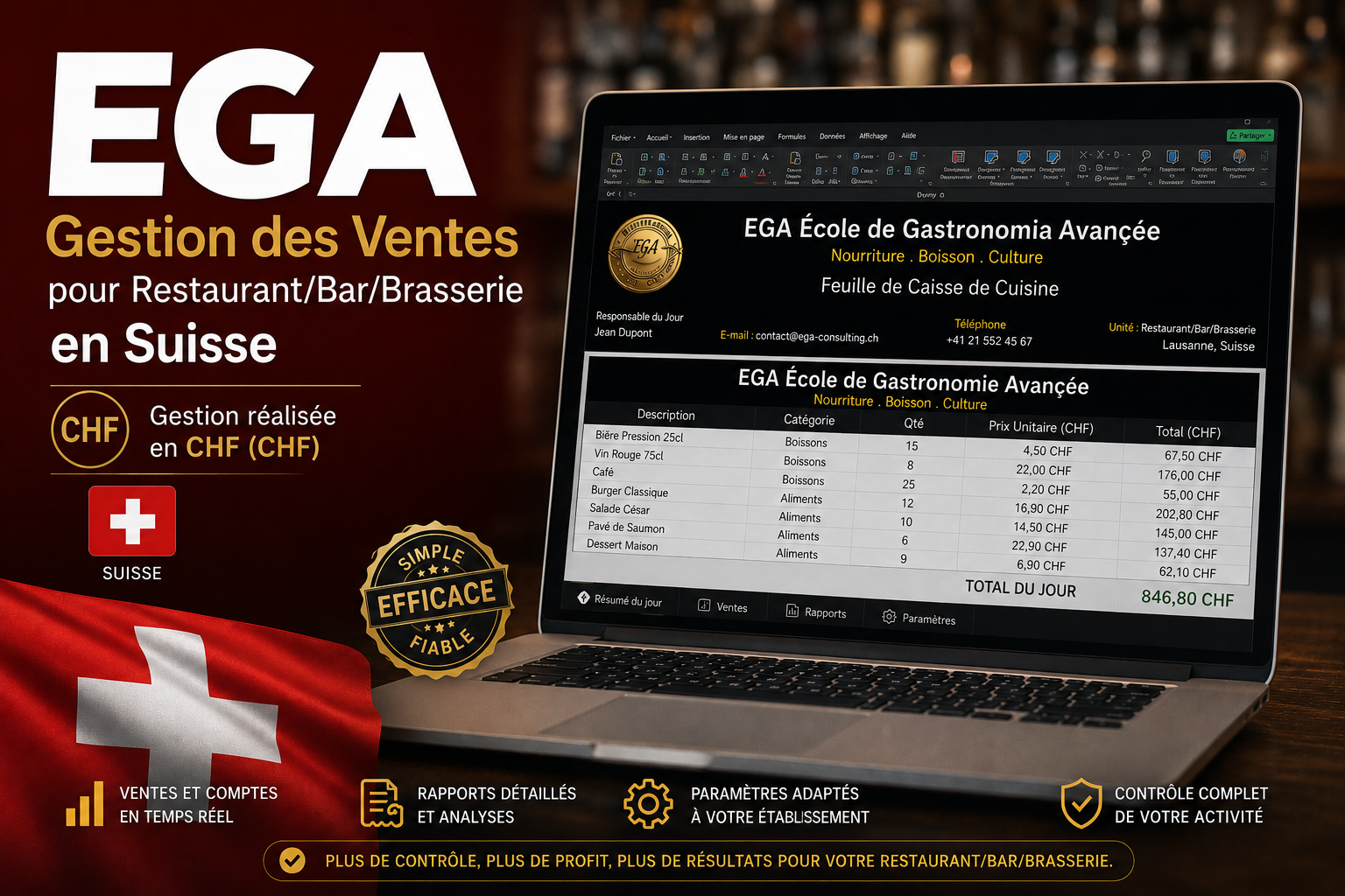 G EGA Consultorie - Suisse 23,40 CHF / 150 Reais (Brasil)