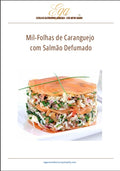 Mil-Folhas de Caranguejo com Salmão Defumado - Mil-Folhas de Caranguejo com Salmão Defumado