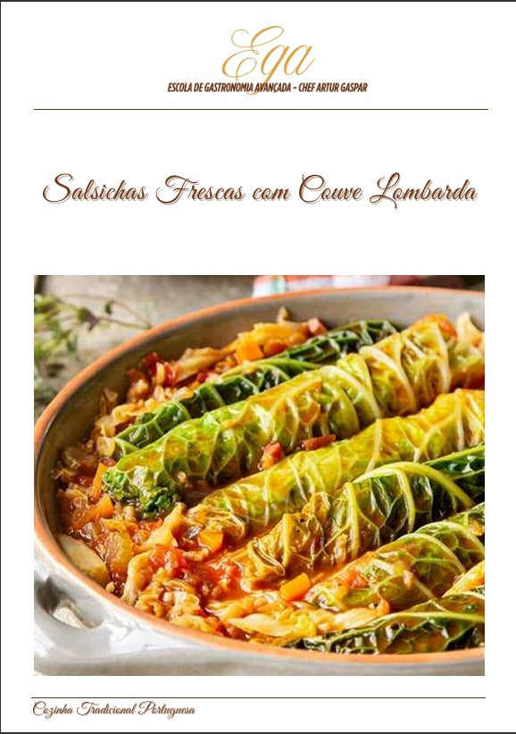 Salsichas Frescas com Couve Lombarda