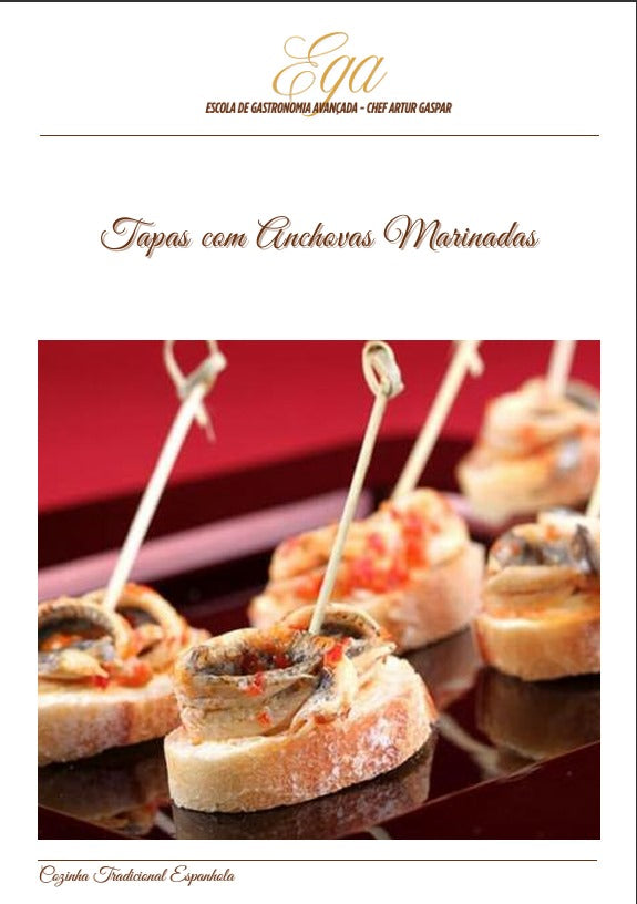 Tapas com Anchovas Marinadas