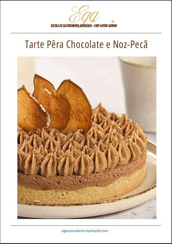 Tarte Pêra Chocolate e Noz-Pecã - 30 reais (BRL R$) corresponde a mais ou menos 5 €