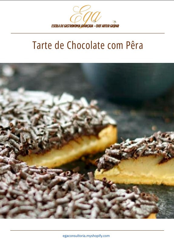 Tarte de Chocolate com Pêra - 30 reais (BRL R$) corresponde a mais ou menos 5 €