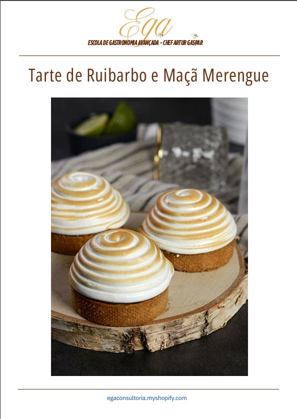 Tarte de Ruibarbo e Maçã Merengue - 30 reais (BRL R$) corresponde a mais ou menos 5 €