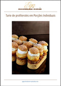 Tarte de profiteroles em Porções Individuais - 30 reais (BRL R$) corresponde a mais ou menos 5 €