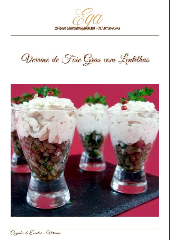 Verrine de Foie Gras com Lentilhas