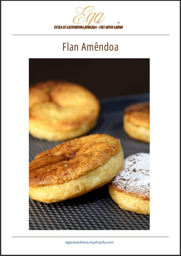 Flan Amêndoa - 30 reais (BRL R$) corresponde a mais ou menos 5 €