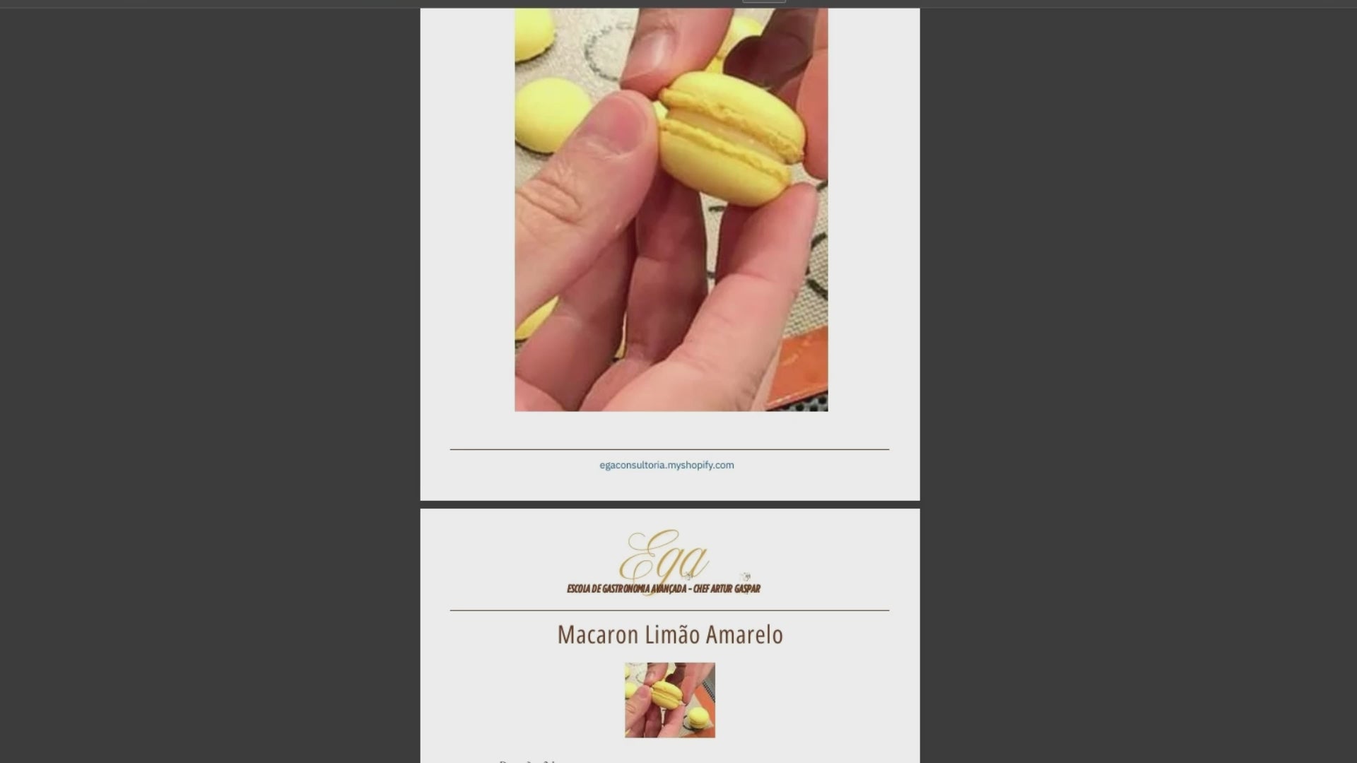 Macaron Limão Amarelo - 30 reais (BRL R$) corresponde a mais ou menos 5 €
