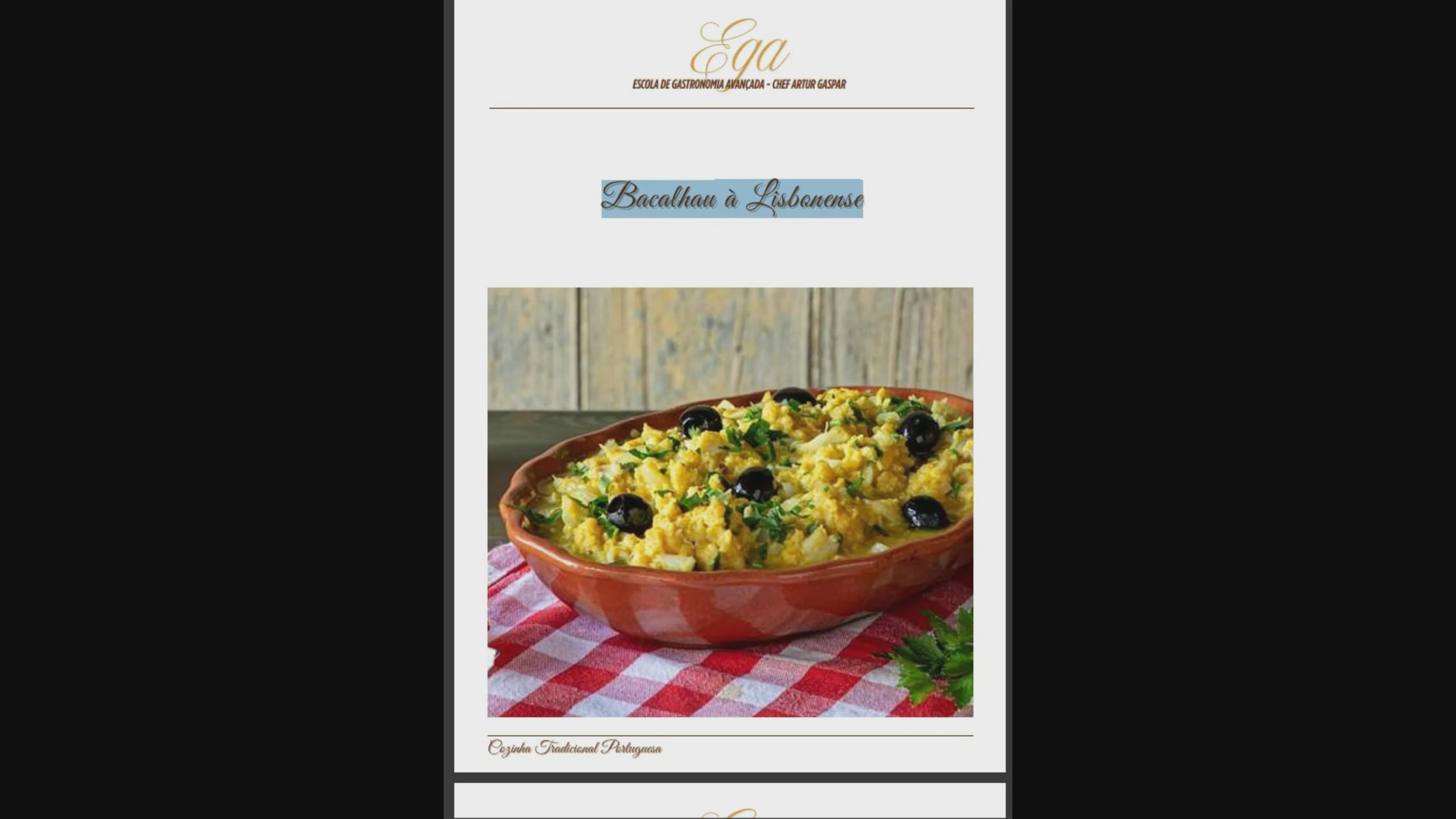 Bacalhau à Lisbonense