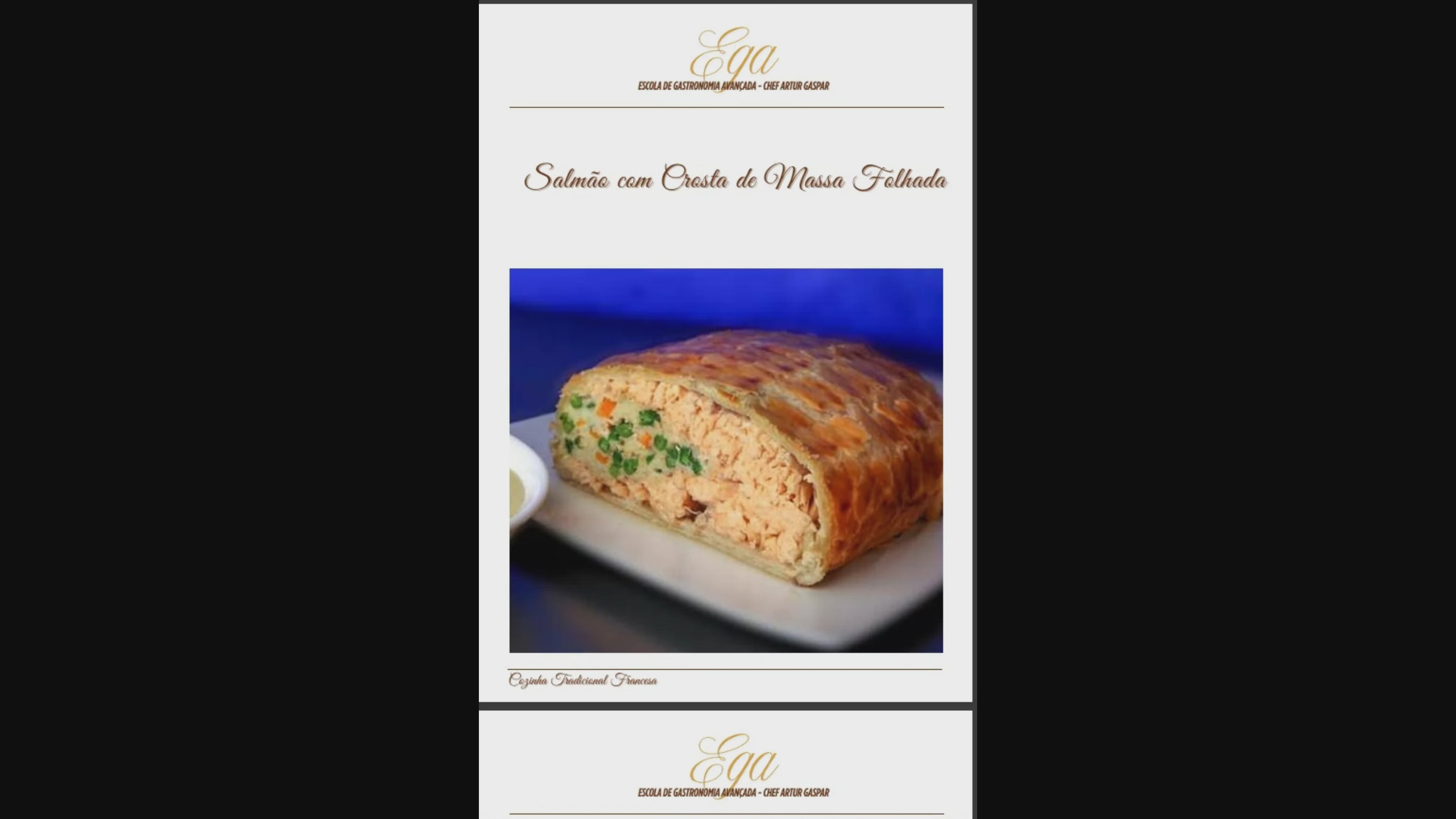 Salmão com Crosta de Massa Folhada