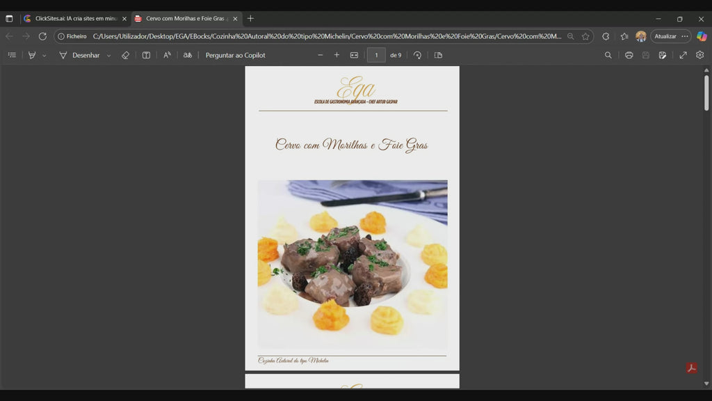 Cervo com Morilhas e Foie Gras