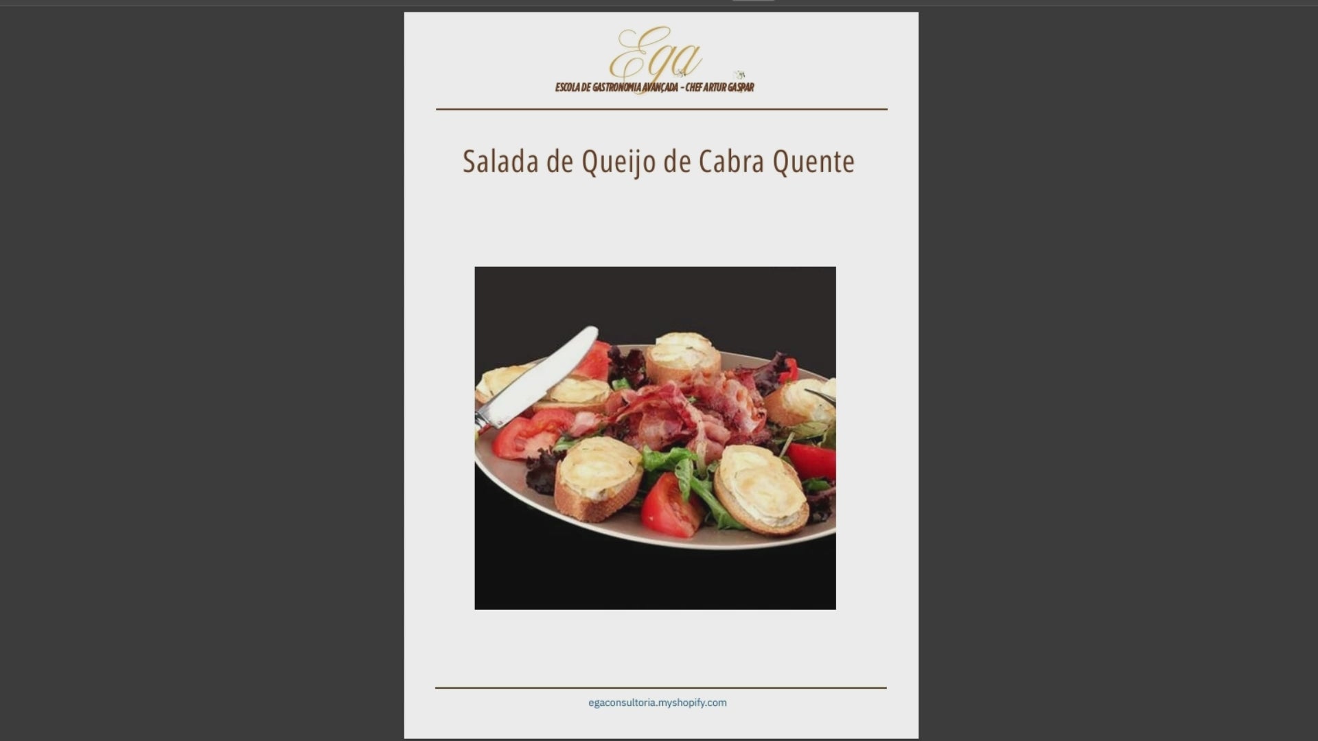 Salada de Queijo de Cabra Quente - 30 reais (BRL R$) corresponde a mais ou menos 5 €