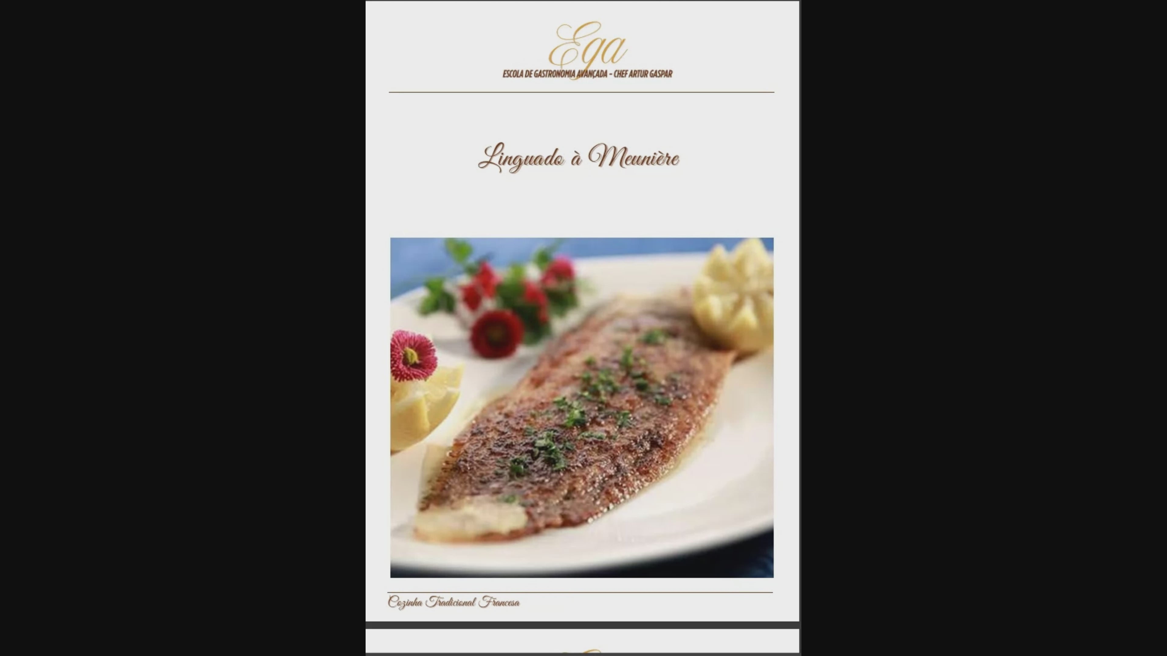 Linguado à Meunière