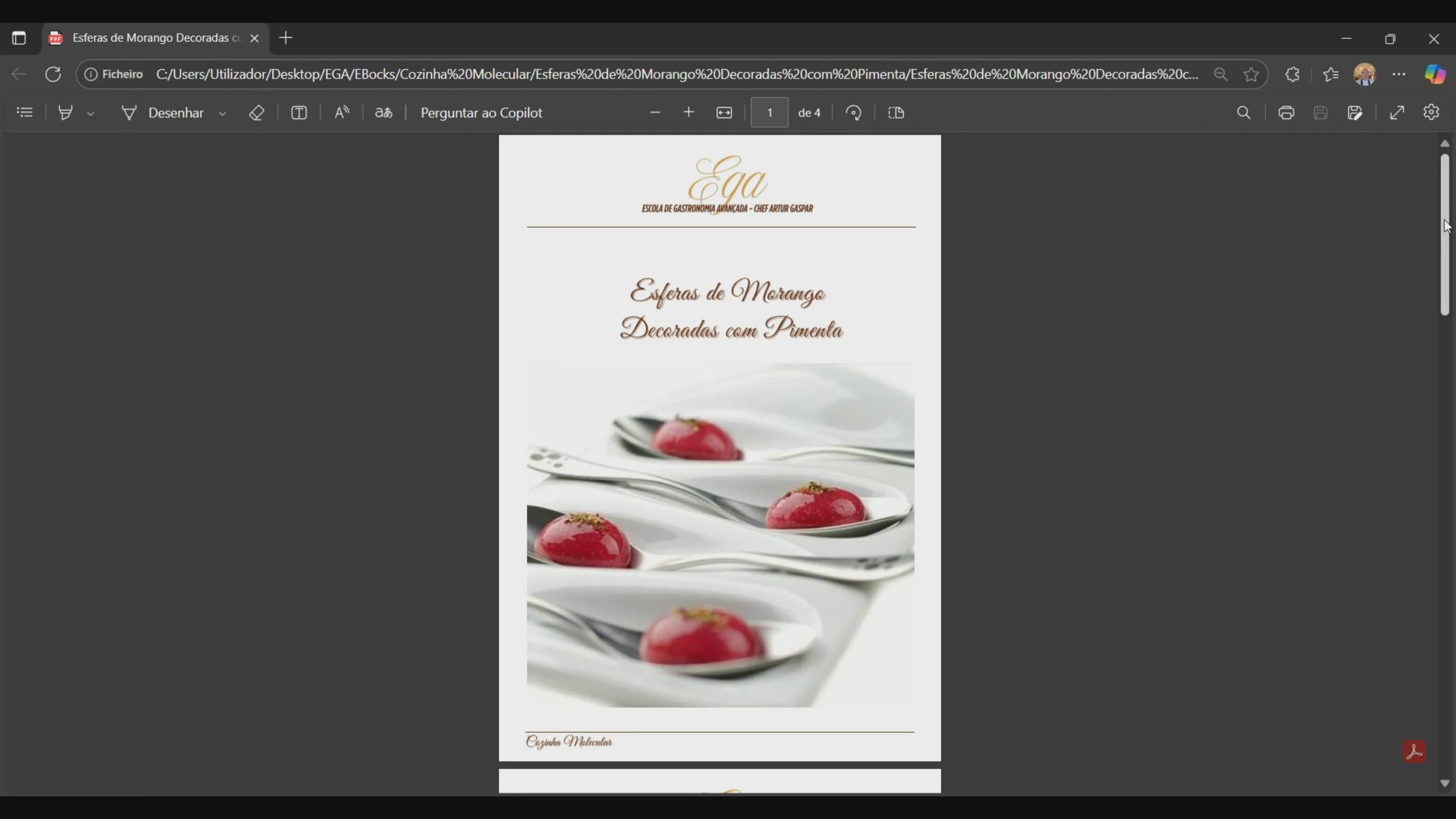 Esferas de Morango Decoradas com Pimenta