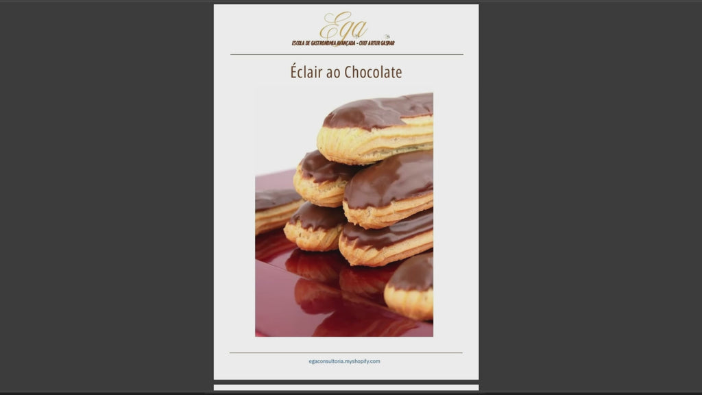 Éclair ao Chocolate - 30 reais (BRL R$) corresponde a mais ou menos 5 €