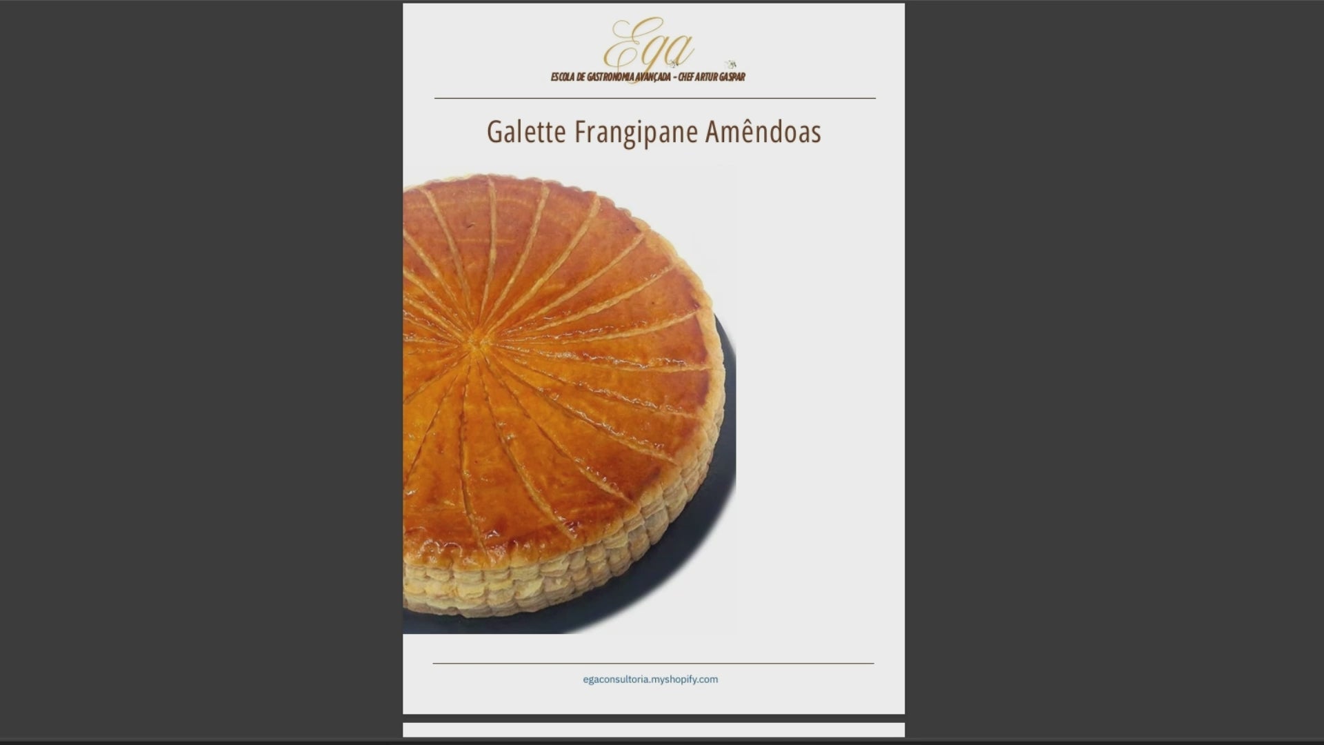 Galette Frangipane Amêndoas - 30 reais (BRL R$) corresponde a mais ou menos 5 €