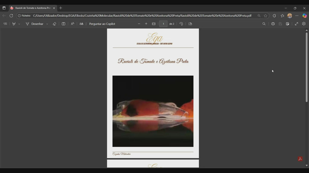 Ravioli de Tomate e Azeitona Preta