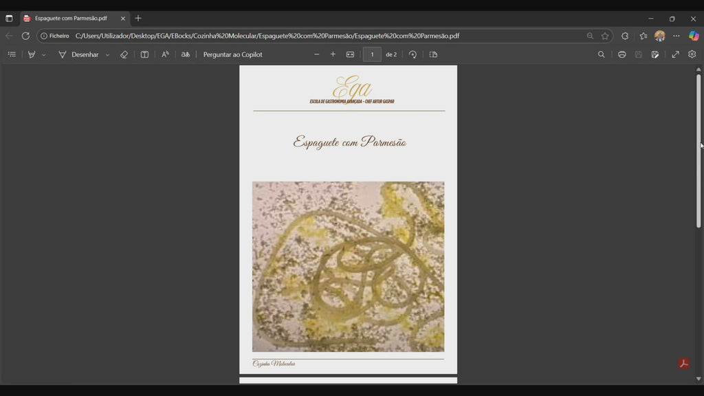 Espaguete com Parmesão