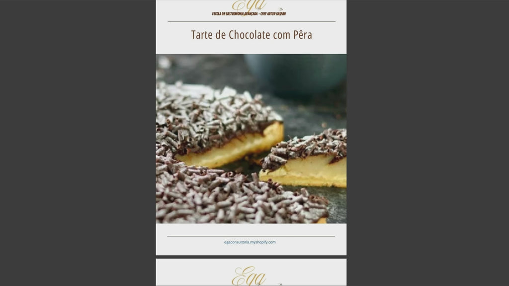 Tarte de Chocolate com Pêra - 30 reais (BRL R$) corresponde a mais ou menos 5 €