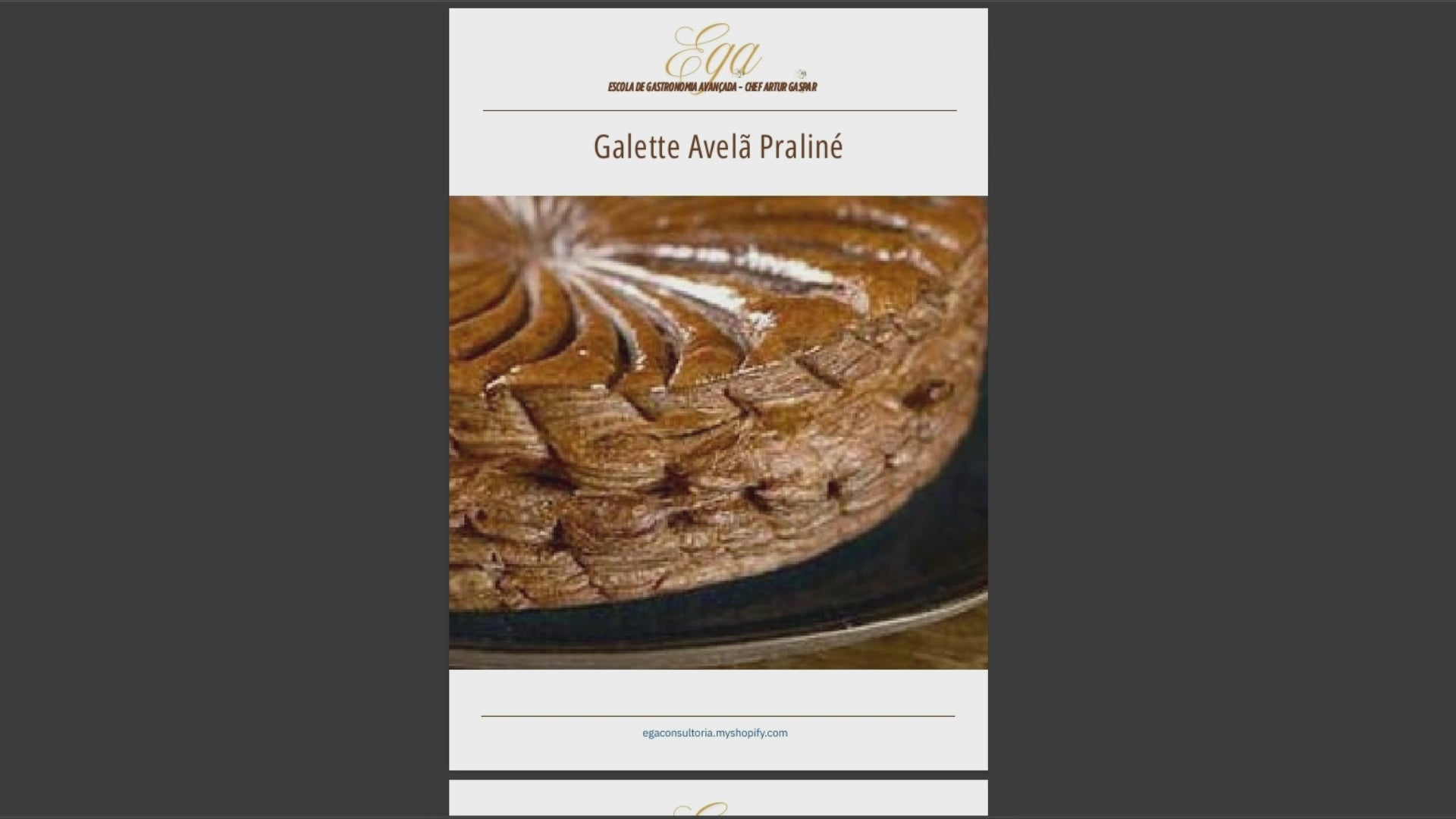 Galette Avelã Praliné - 30 reais (BRL R$) corresponde a mais ou menos 5 €