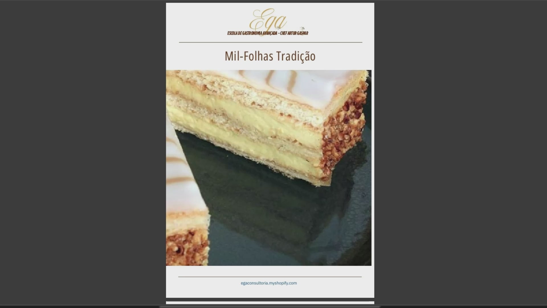 Mil-Folhas Tradição - 30 reais (BRL R$) corresponde a mais ou menos 5 €