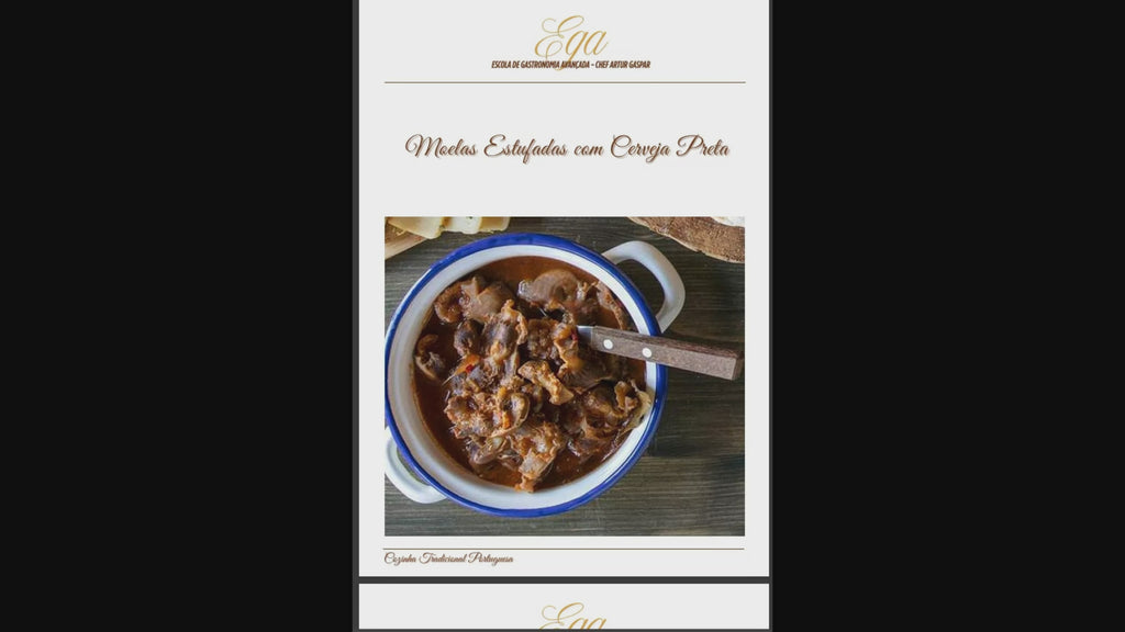 Moelas Estufadas com Cerveja Preta