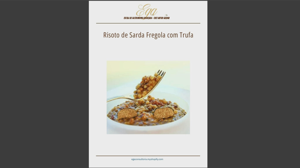 Risoto de Sarda Fregola com Trufa - 30 reais (BRL R$) corresponde a mais ou menos 5 €