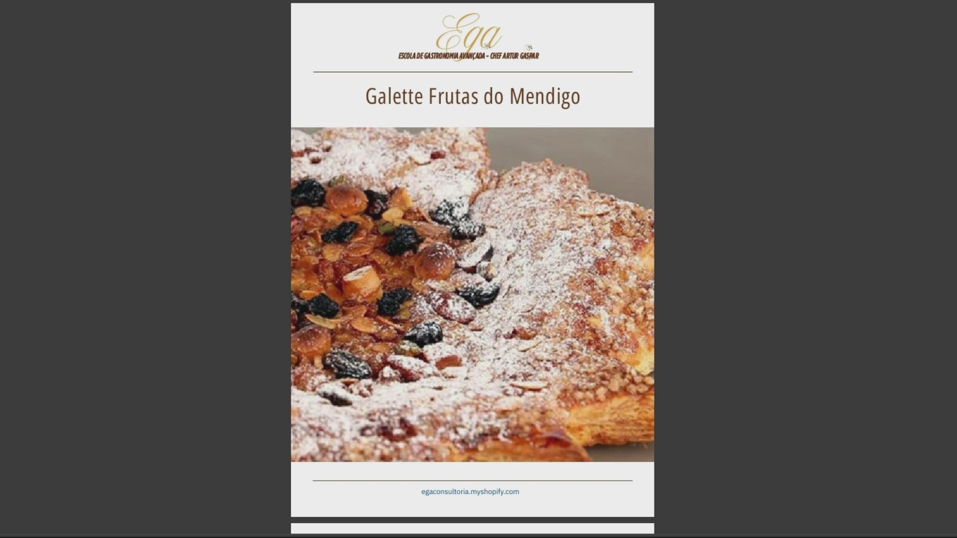 Galette Frutas do Mendigo - 30 reais (BRL R$) corresponde a mais ou menos 5 €