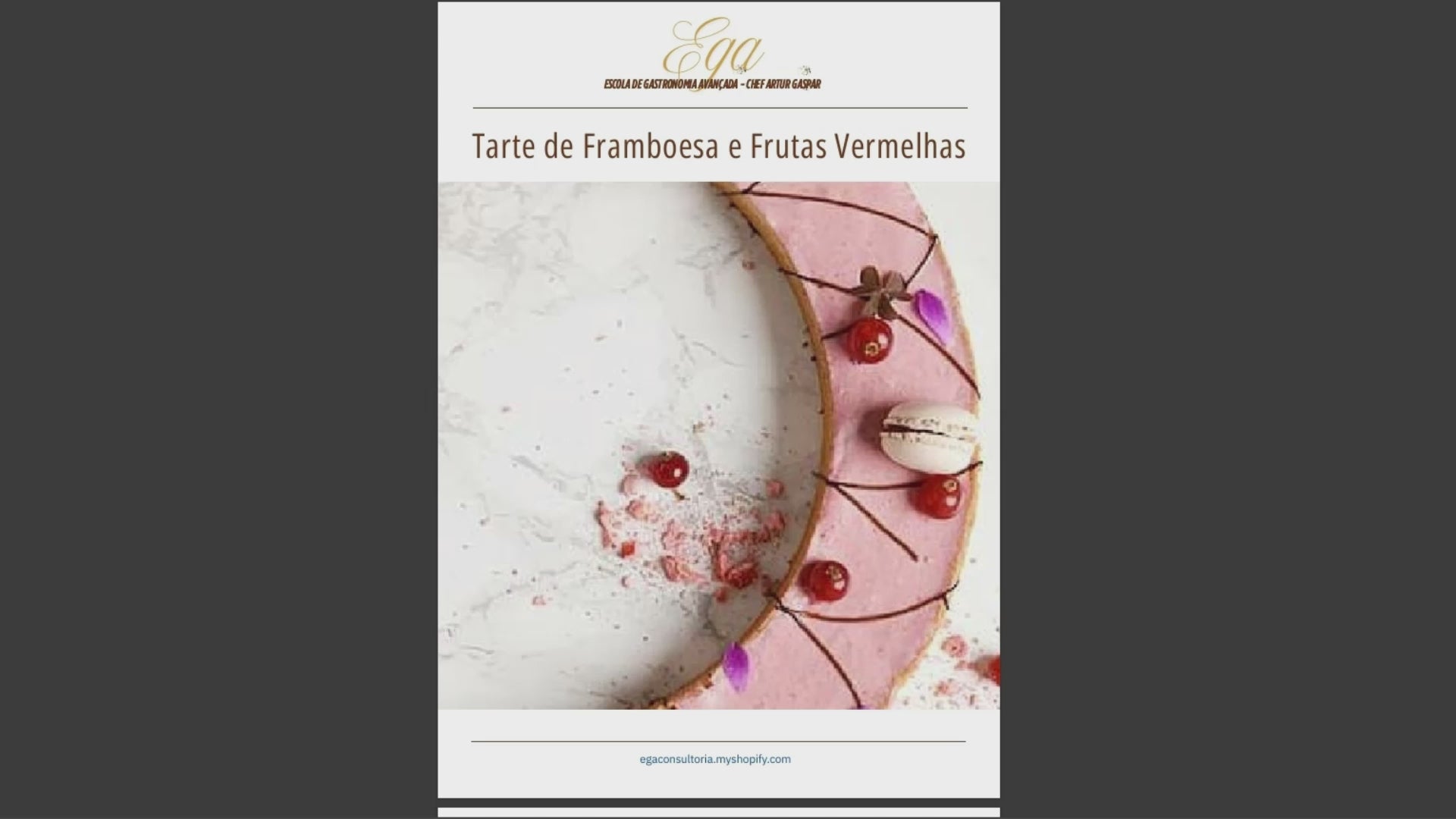 Tarte de Framboesa e Frutas Vermelhas - 30 reais (BRL R$) corresponde a mais ou menos 5 €